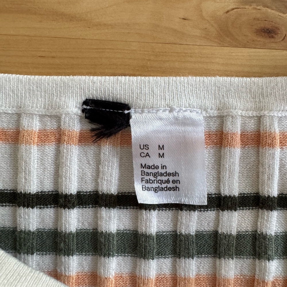 H&M Cosy Ribbed Crop Tank Top - Picture 3 of 4